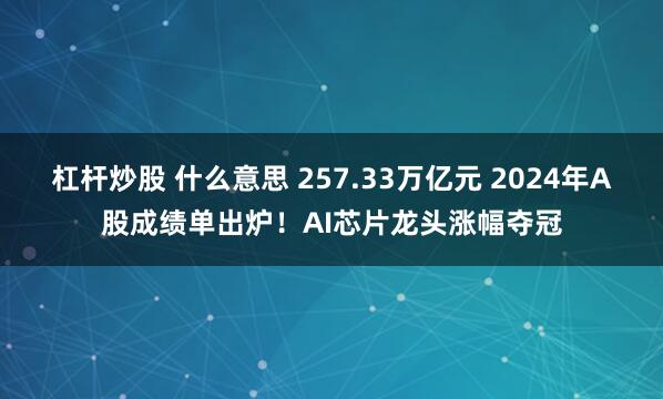 杠杆炒股 什么意思 257.33万亿元 2024年A股成绩单出炉！AI芯片龙头涨幅夺冠