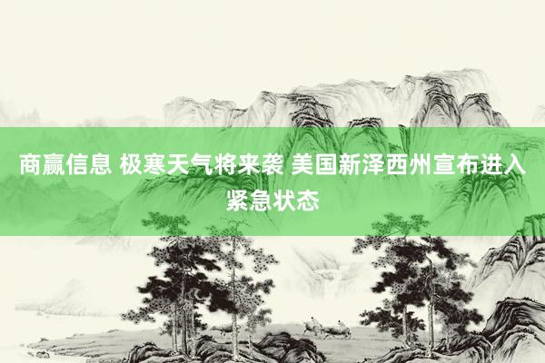 商赢信息 极寒天气将来袭 美国新泽西州宣布进入紧急状态