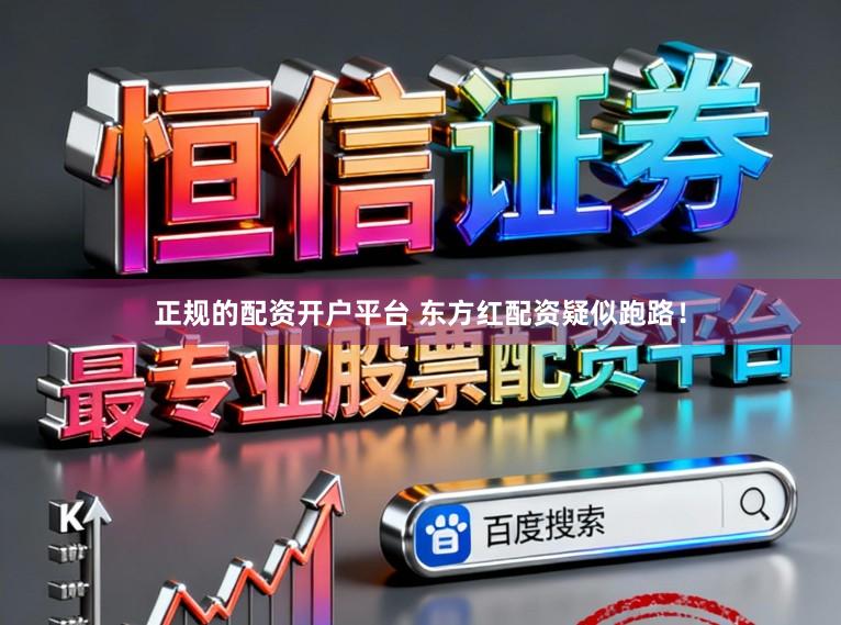 正规的配资开户平台 东方红配资疑似跑路！
