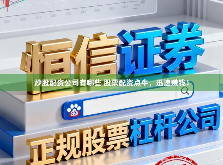 炒股配资公司有哪些 股票配资点牛，迅速赚钱！