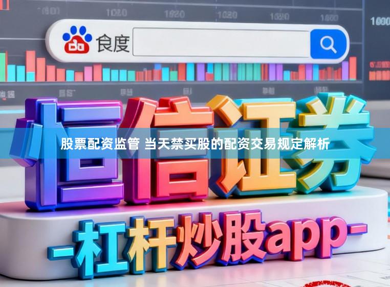 股票配资监管 当天禁买股的配资交易规定解析